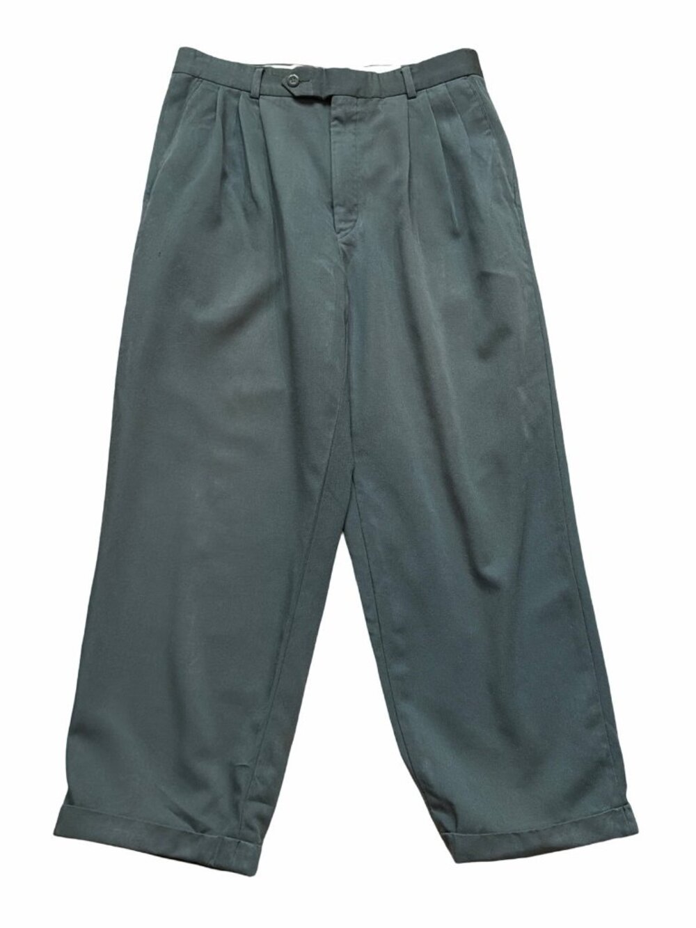 Vtg Givenchy Monsieur High Waist Pleated Cuffed Trousers Pants Mens 32R 32x26